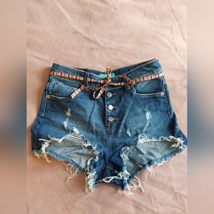 Italian jean shorts